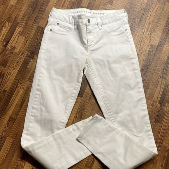 Articles of society woman’s white skinny denim jeans size 26 - Picture 1 of 8